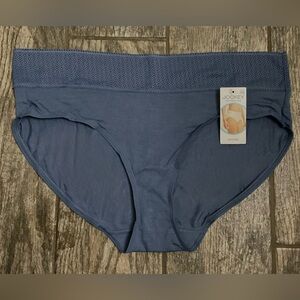 New Jockey Soft Touch Lace Hipster Panties Size 9/XXL Blue